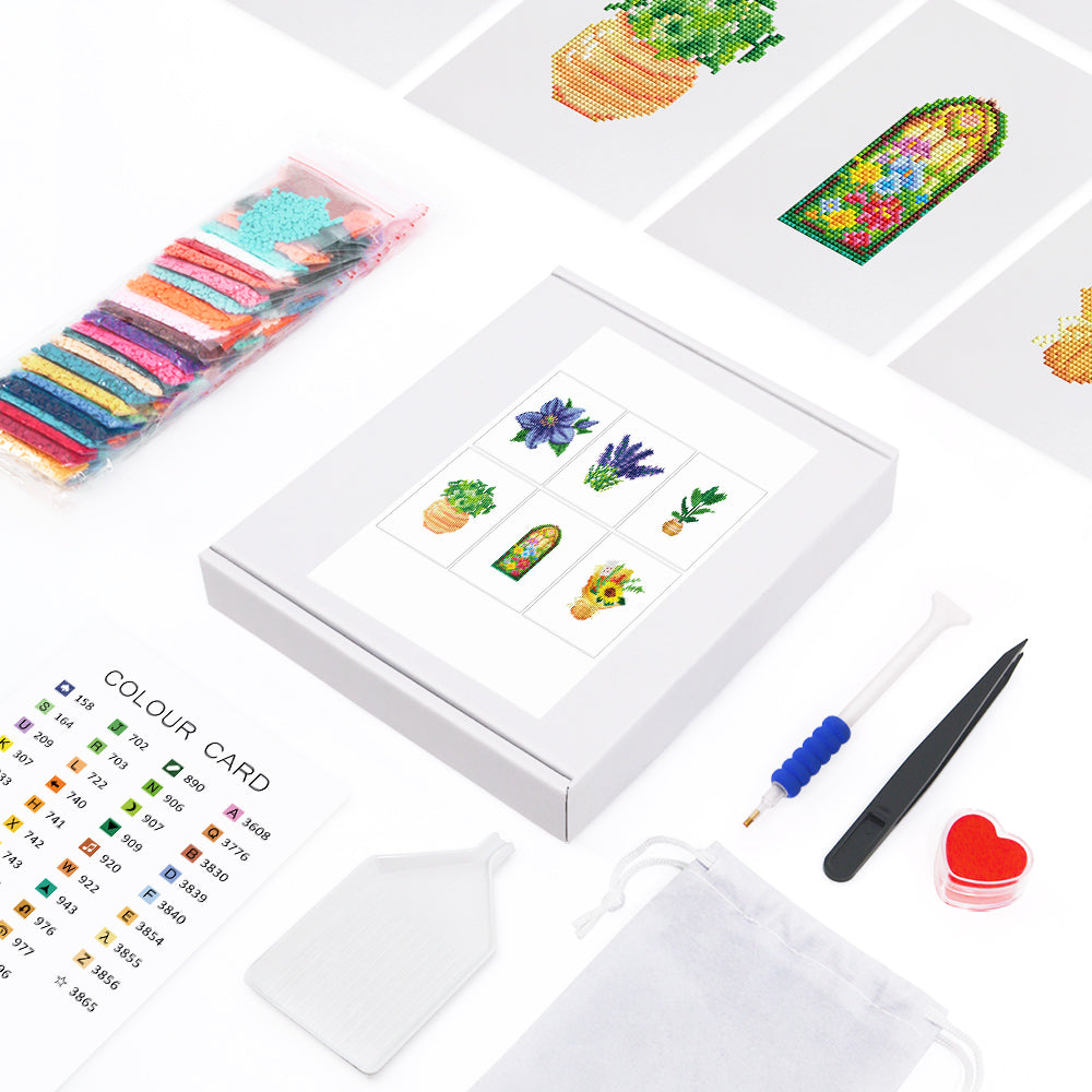 Mini-blommande blomsterträdgårdar