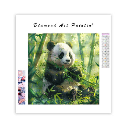 Panda I Bambuskogen - DiamantmåLning