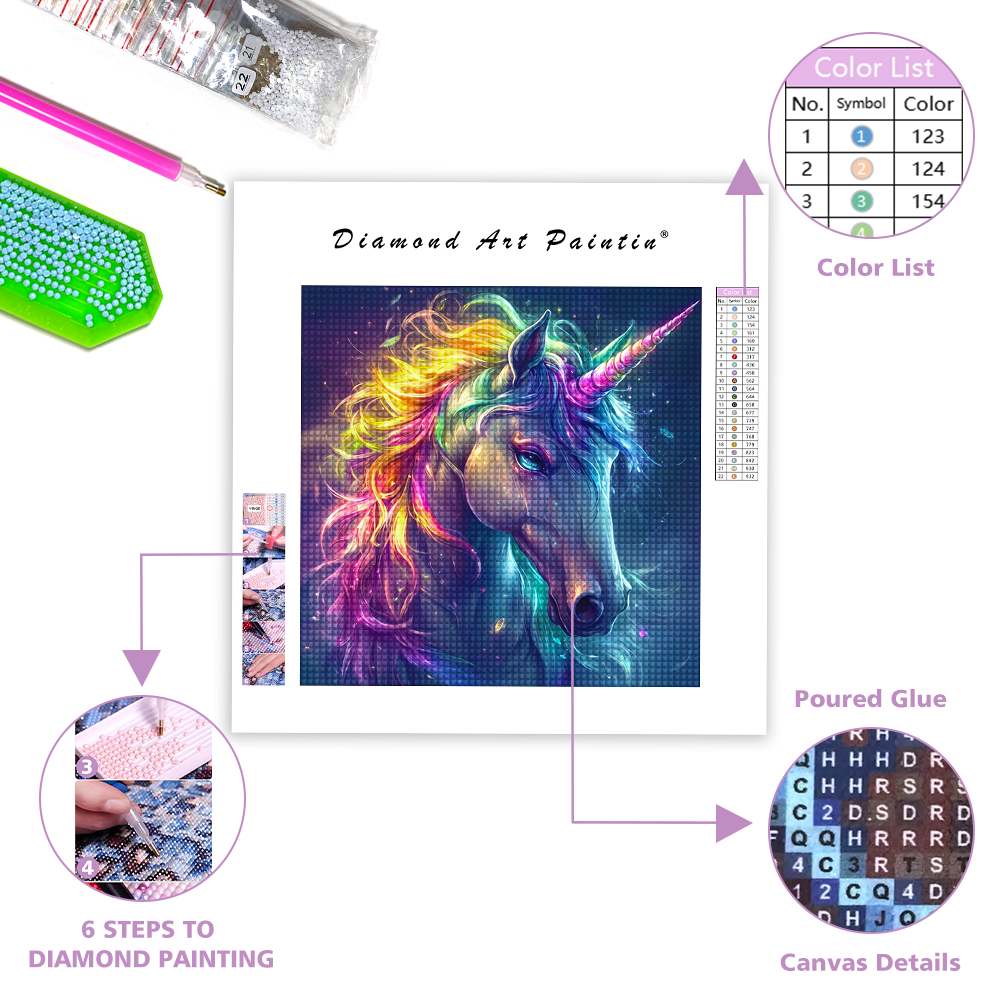 Majestic Unicorn - DiamantmåLning