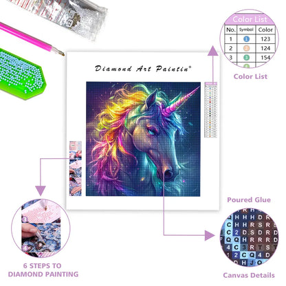 Majestic Unicorn - DiamantmåLning