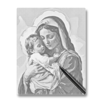 Helig omfamning - Prickmålning