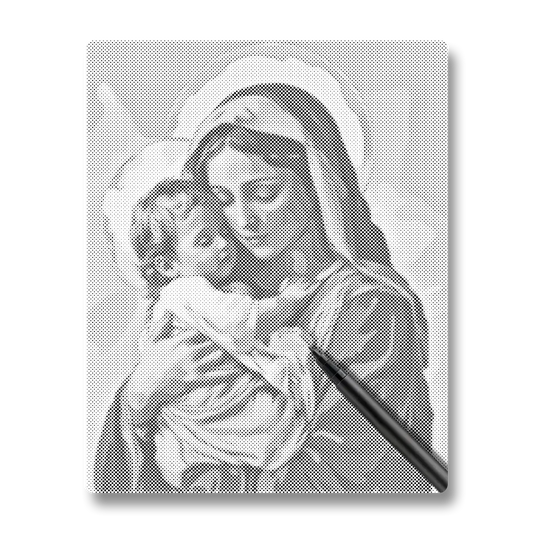 Helig omfamning - Prickmålning