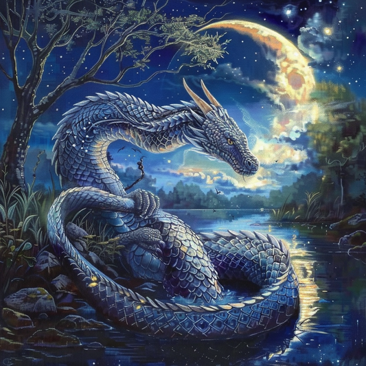 Majestic Detailed Dragon - DiamantmåLning