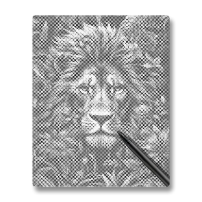 Lövverk och lejonraseri - Prickmålning