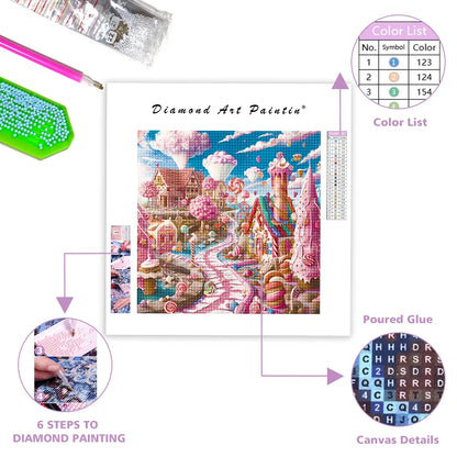 Pink Candy Paradise - DiamantmåLning