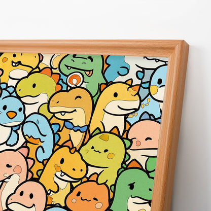 Liten drake - Träpussel med målarbilder