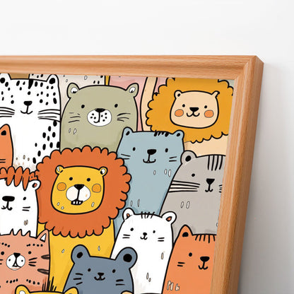 Shiba Inu - Träpussel med målarbilder