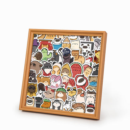 Glada Husdjur - Träpussel att färglägga