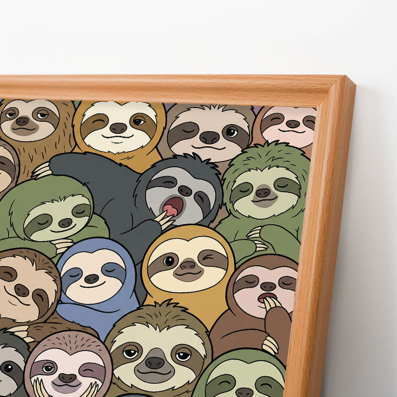 Lata Sengångare - Träpussel att färglägga