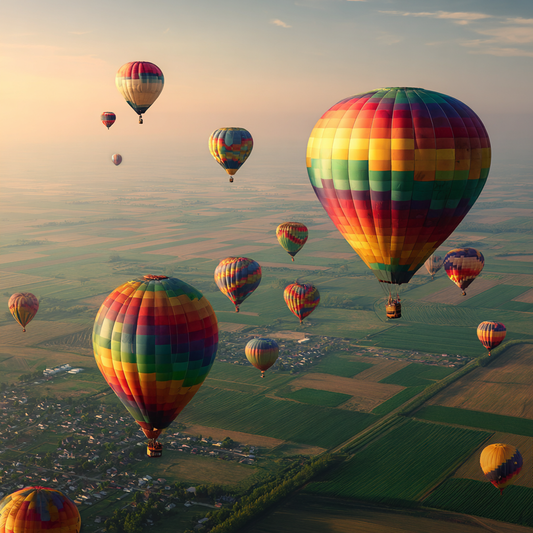 Gryningsballongfestival - Diamantmålning