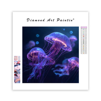 Djuphavsglödande maneter - Diamantmålning