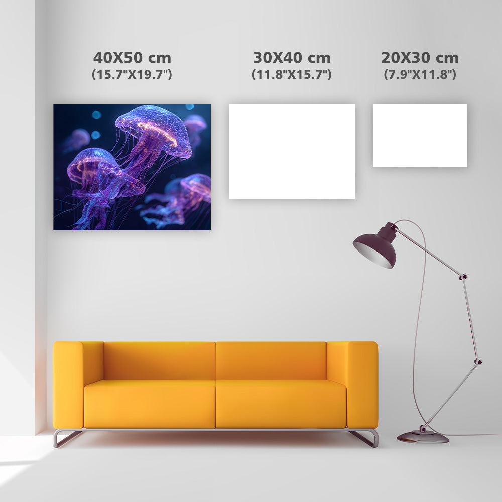 Djuphavsglödande maneter - Diamantmålning