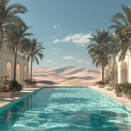 Ökenoas pool - Diamantmålning