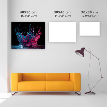 Dynamisk färgstänk krona - Diamantmålning