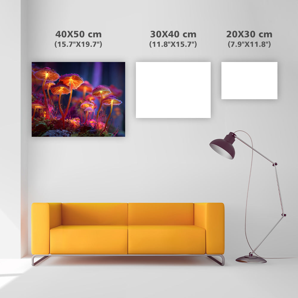 Förtrollad svamp Mikroskog - Diamantmålning