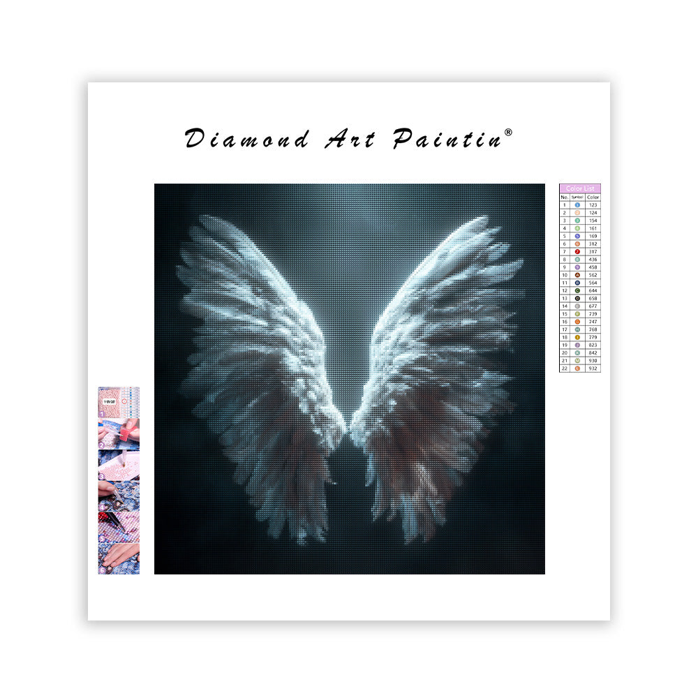 Skyddsängelvingar - Diamantmålning