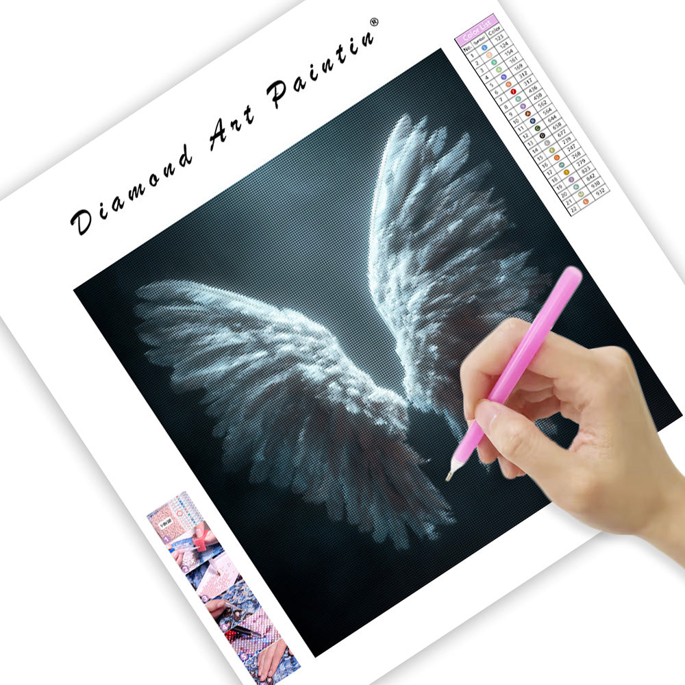 Skyddsängelvingar - Diamantmålning