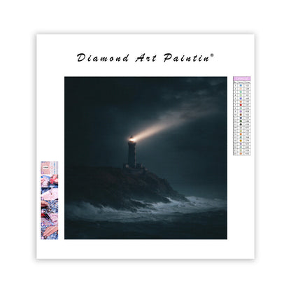 Fyr i stormen - Diamantmålning