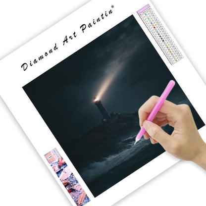 Fyr i stormen - Diamantmålning
