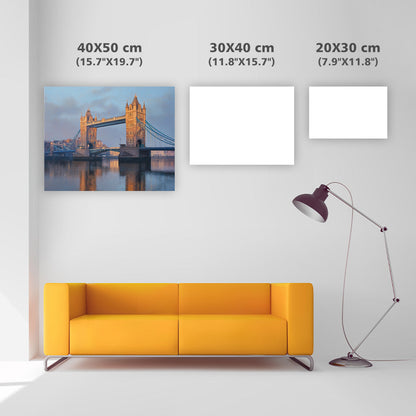 London Tower Bridge i gryningen - Diamantmålning