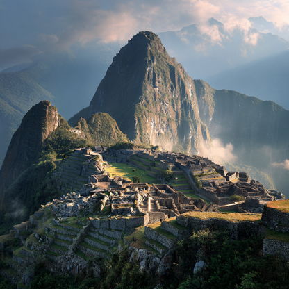 Machu Picchus soluppgångs majestät - Diamantmålning