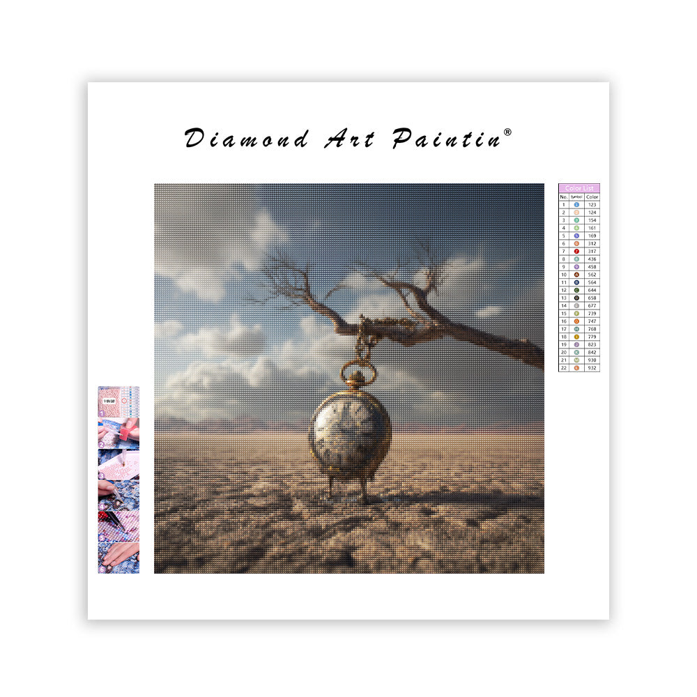 Smältande öken - Diamantmålning