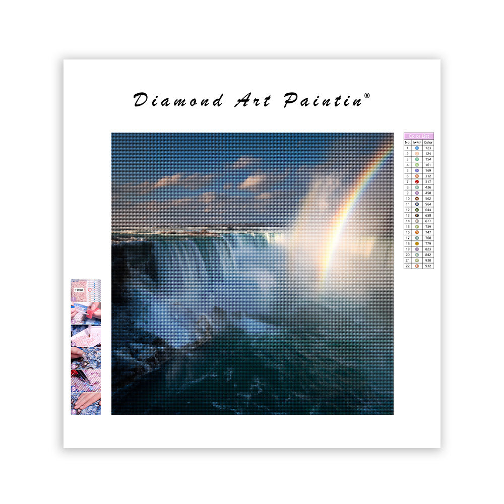 Mäktig dimma i Niagarafallen - Diamantmålning