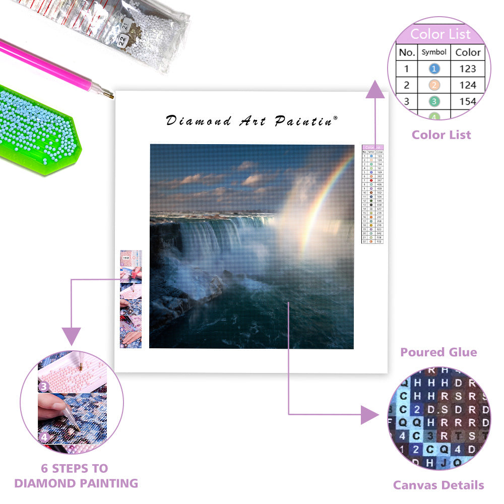 Mäktig dimma i Niagarafallen - Diamantmålning