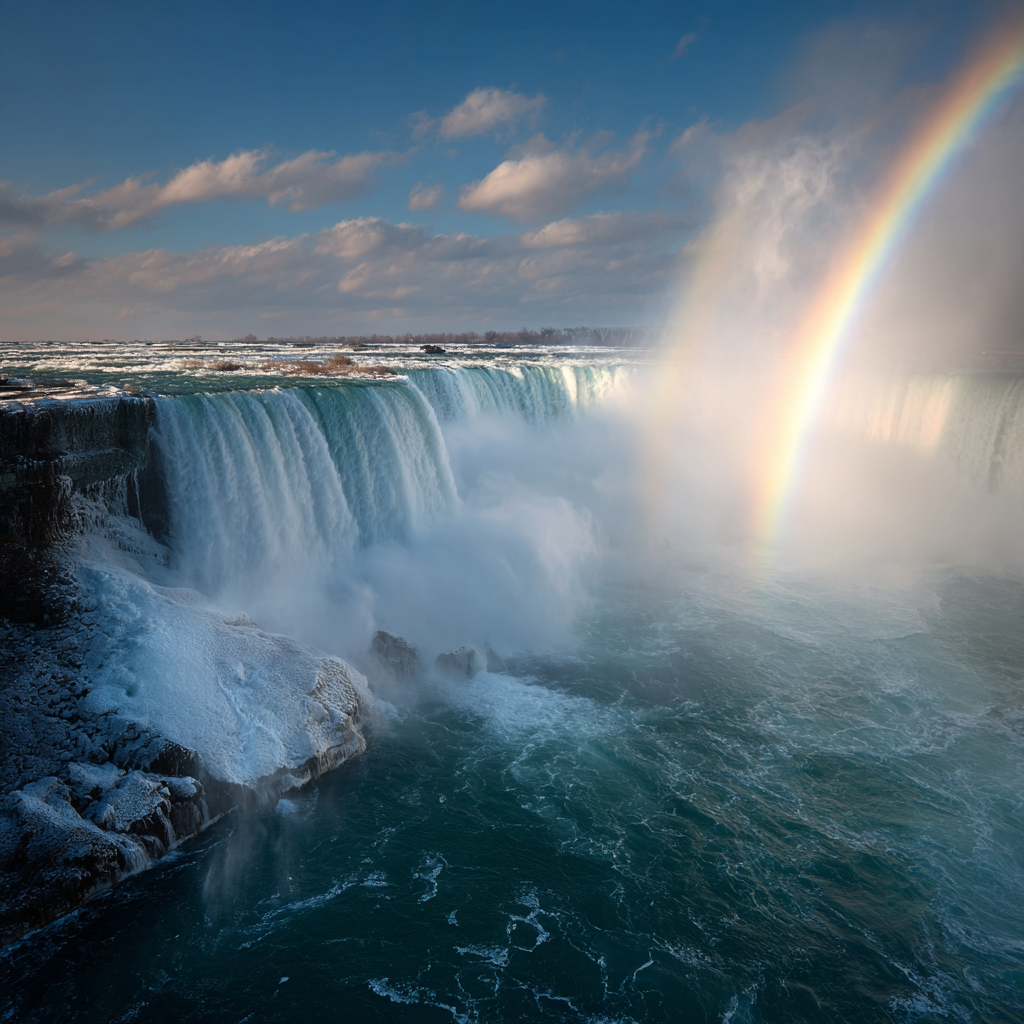 Mäktig dimma i Niagarafallen - Diamantmålning