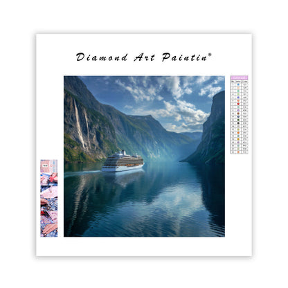 Kryssning på norska fjorden - Diamantmålning