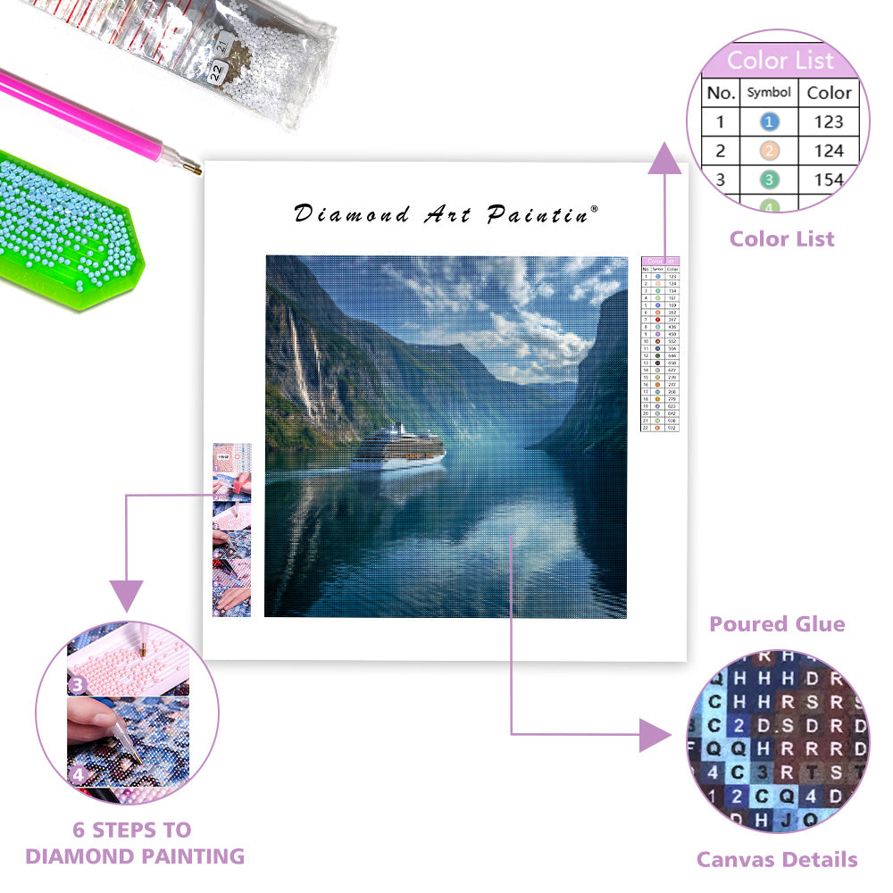 Kryssning på norska fjorden - Diamantmålning