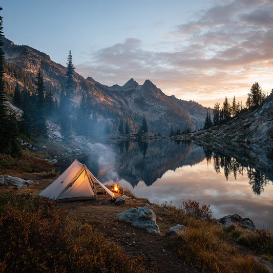 Ensamhet vid alpsjön - Diamantmålning