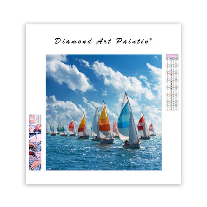 Sommarseglingsregatta - Diamantmålning