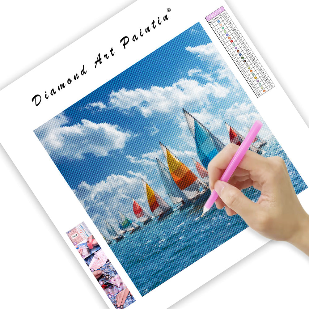 Sommarseglingsregatta - Diamantmålning