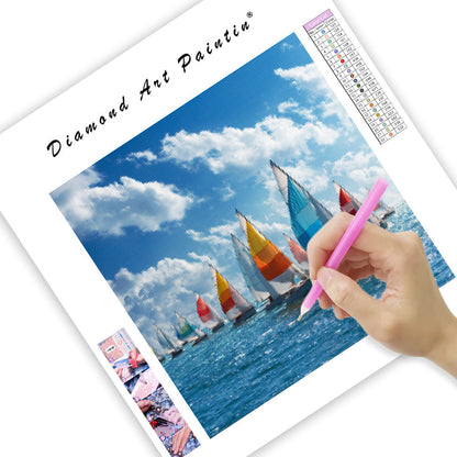 Sommarseglingsregatta - Diamantmålning