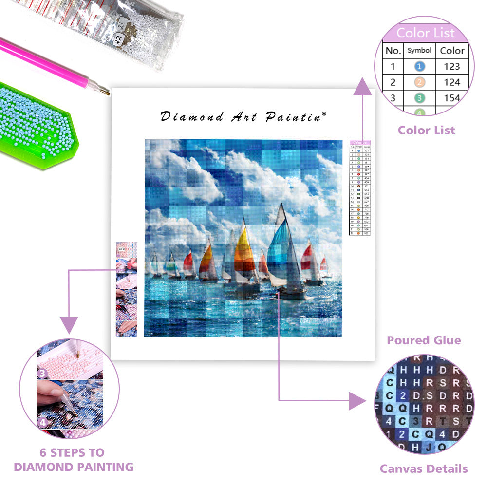 Sommarseglingsregatta - Diamantmålning