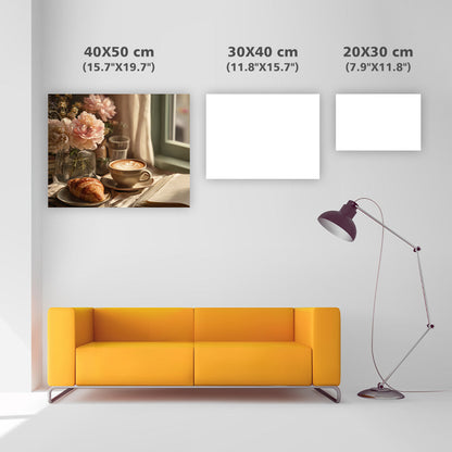 Solbelyst frukostögonblick - Diamantmålning