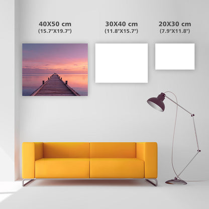 Solnedgångspir - Diamantmålning