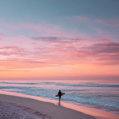 Surfarens soluppgångspromenad - Diamantmålning