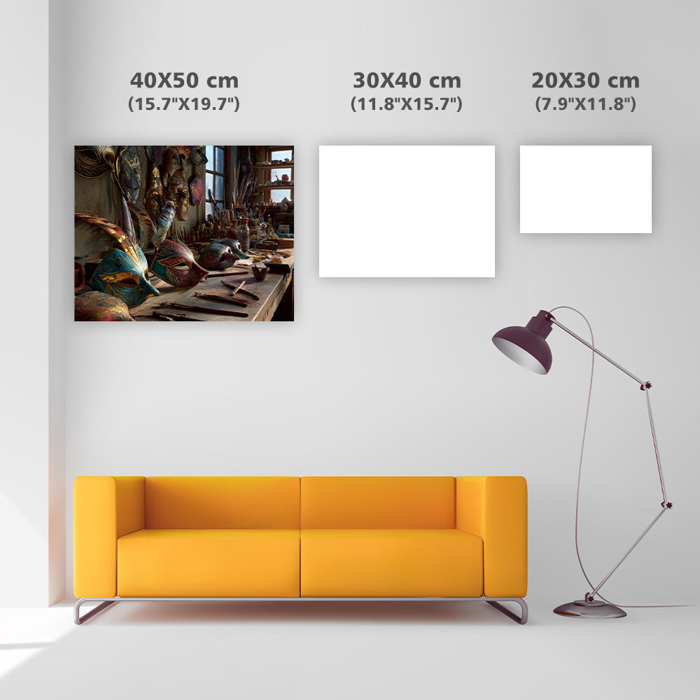 Venetiansk mask ateljé - Diamantmålning