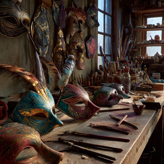 Venetiansk mask ateljé - Diamantmålning