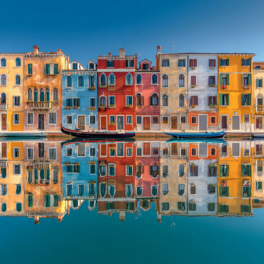 Venetiansk vattenreflektion - Diamantmålning