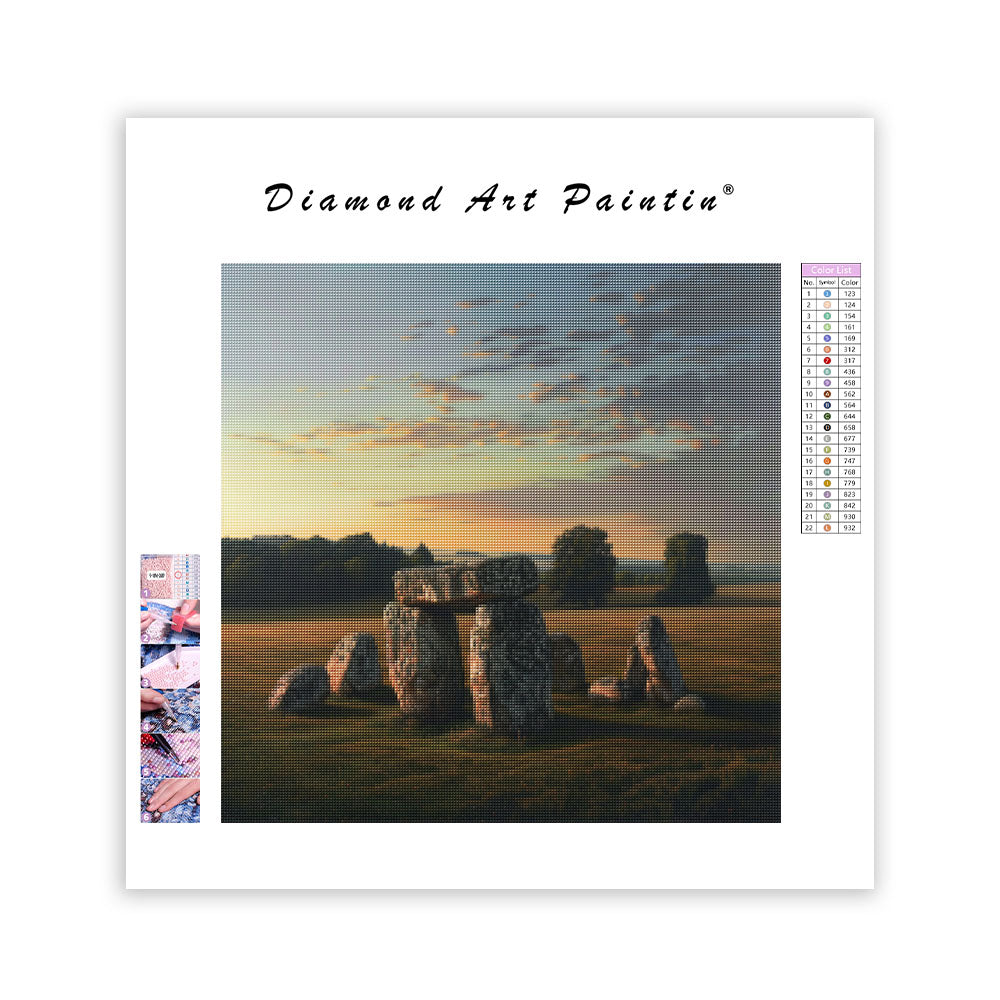 Forntida stencirkelfält - Diamantmålning