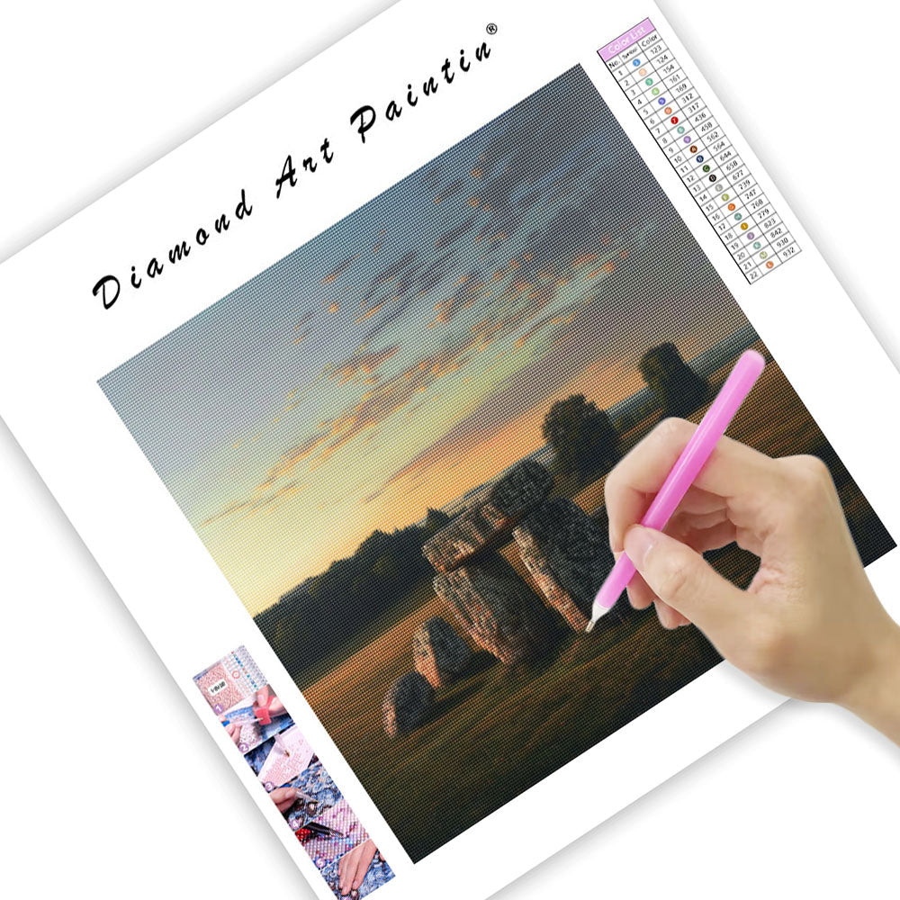 Forntida stencirkelfält - Diamantmålning