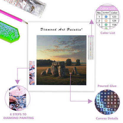 Forntida stencirkelfält - Diamantmålning