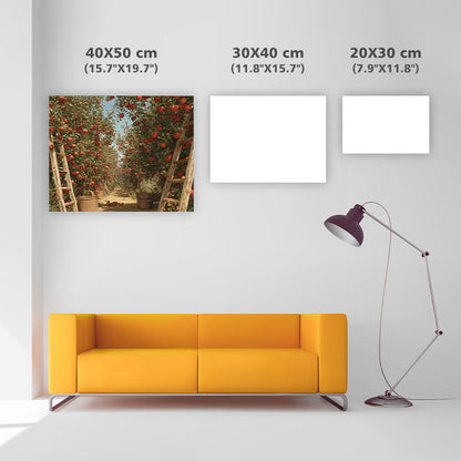 Äppelträdgårdsskörd - Diamantmålning