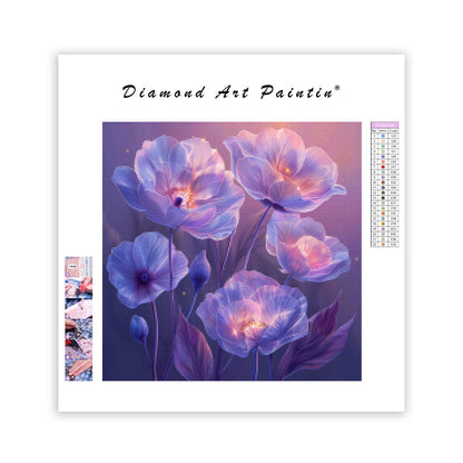 Blommande ljus - Diamantmålning