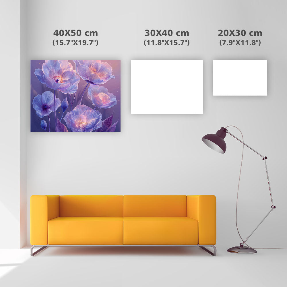 Blommande ljus - Diamantmålning