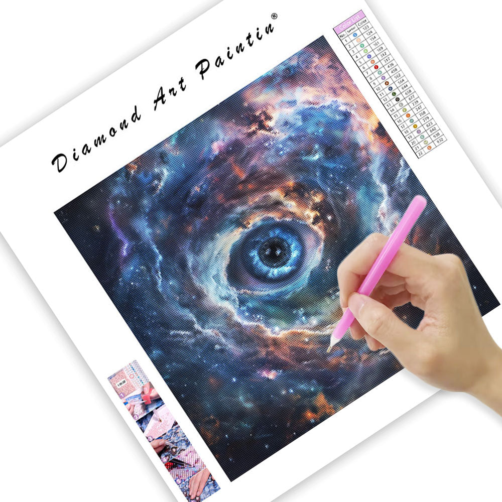 Kosmisk ögonnebula - Diamantmålning
