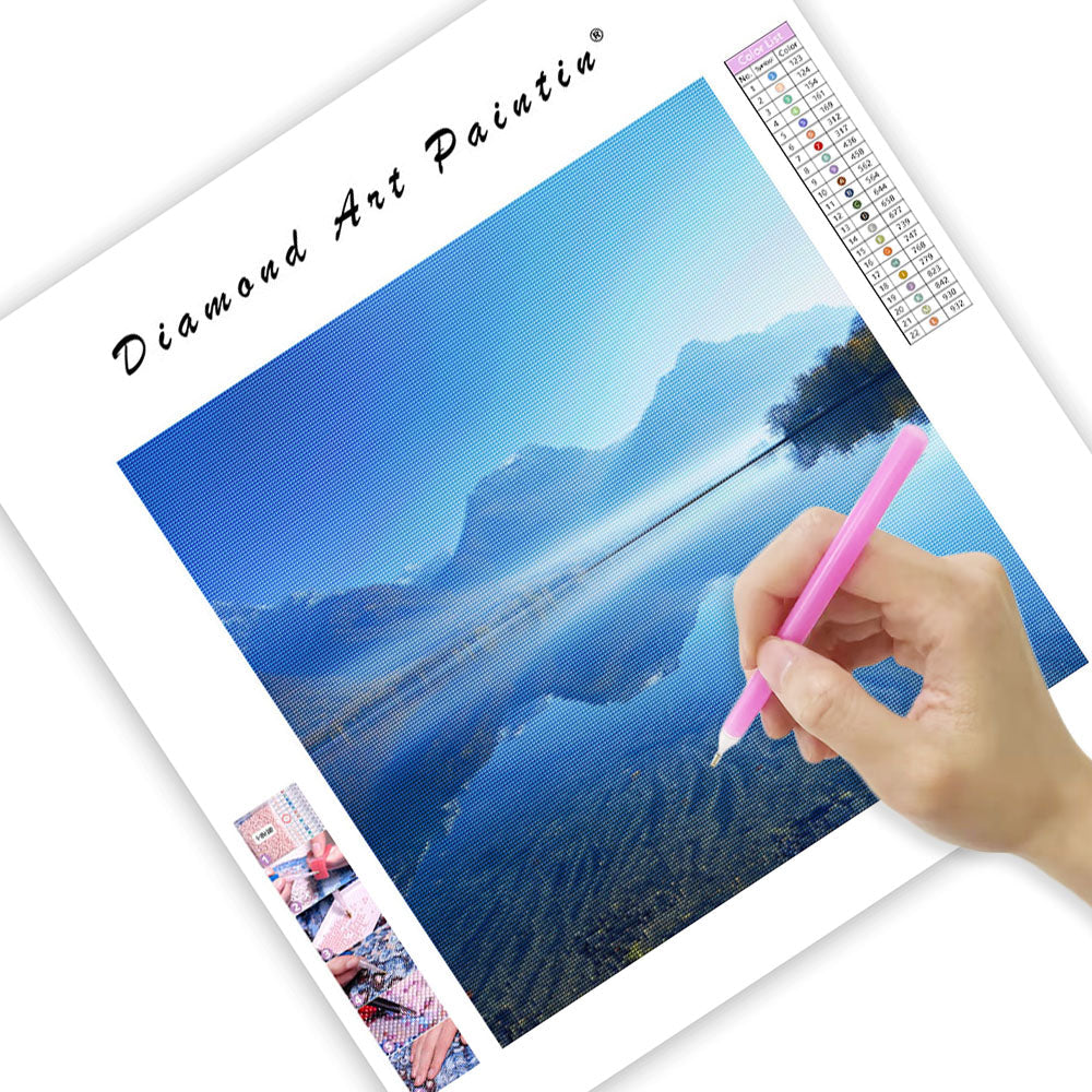 Kristallsjöns dagsljus - Diamantmålning